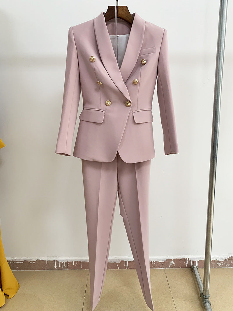 Red Nine-Point Suit Set