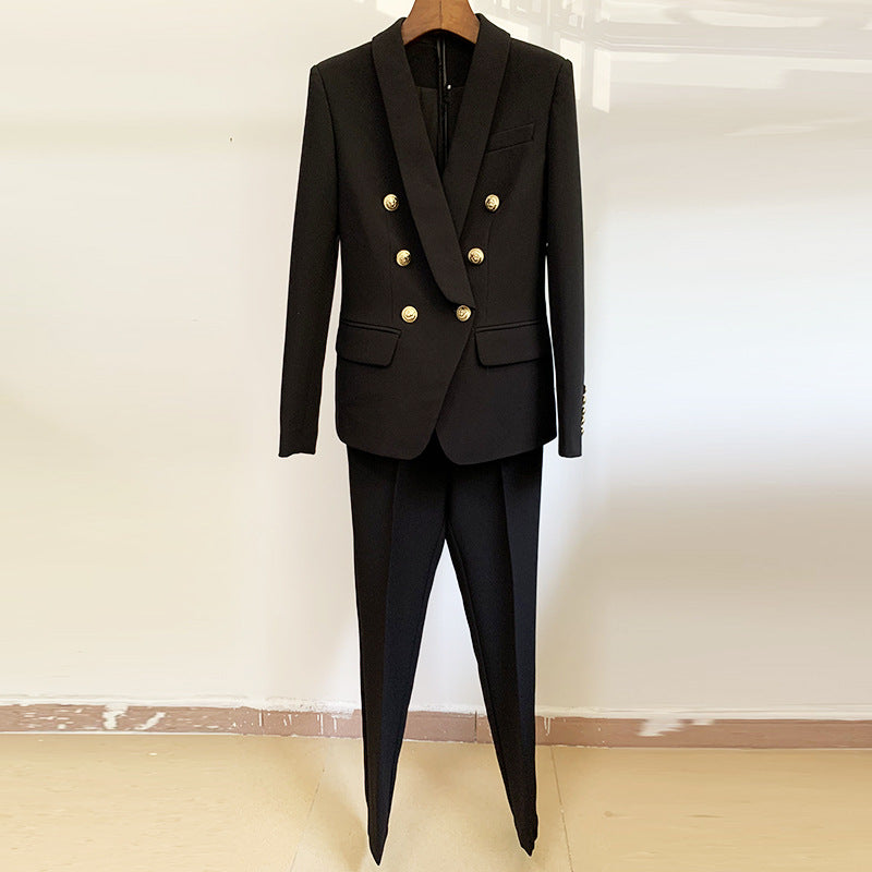 Red Nine-Point Suit Set