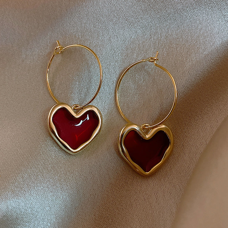 Boucles d’oreilles cœur