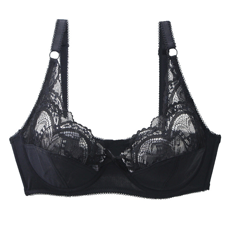 Ultra-thin Bra With Steel Ring Upper Support Lace