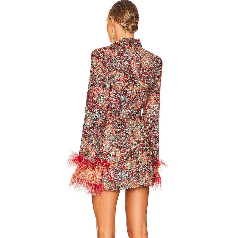 Robe Veste Floral Cuff