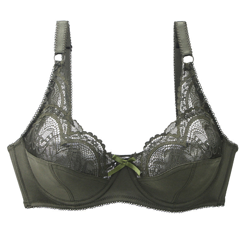 Ultra-thin Bra With Steel Ring Upper Support Lace