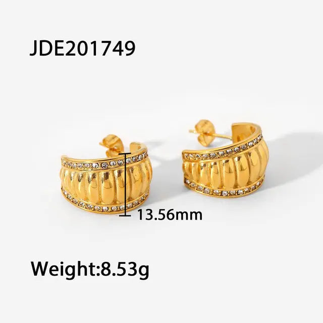 Gold Plated Hoop Earrings