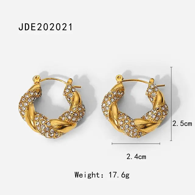 Gold Plated Hoop Earrings