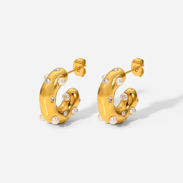 Gold Plated Hoop Earrings