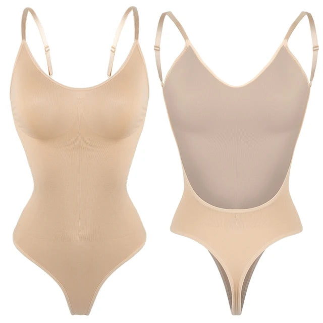 Backless Bodysuits Shapewear Thong