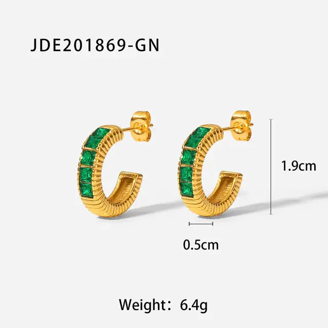 Gold Plated Hoop Earrings