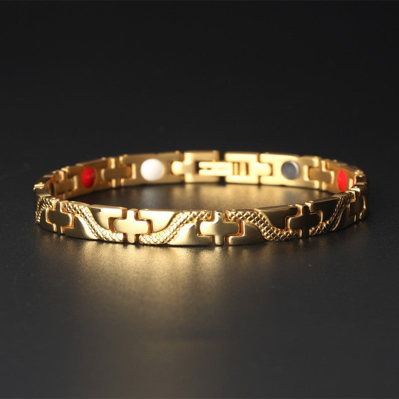 Longrui Cross Dragon Pattern Bracelet