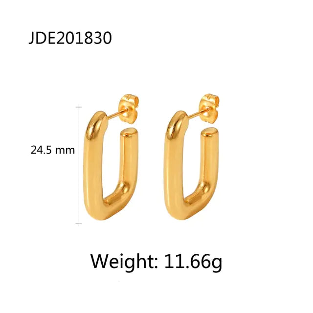 Gold Plated Hoop Earrings