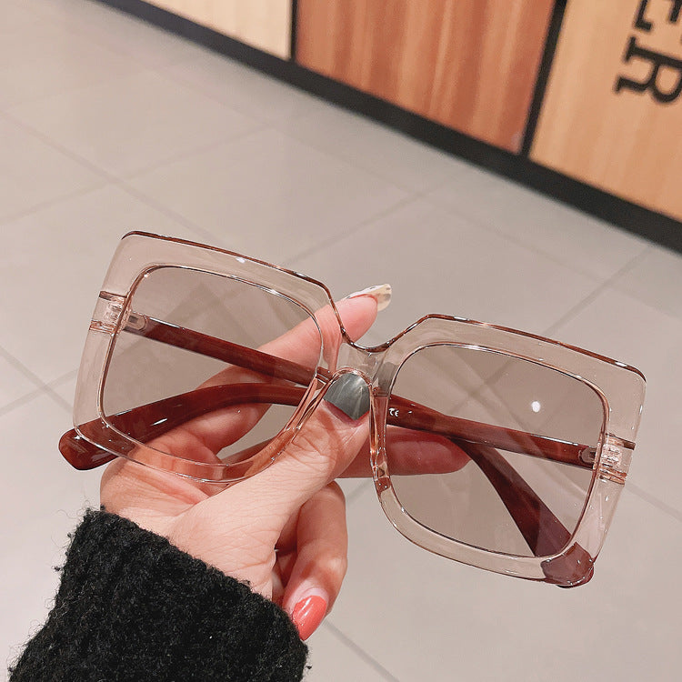 Square Fashionable Plain Face Glasses