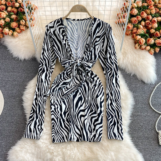 Zebra  Slim Fit Hip Dress