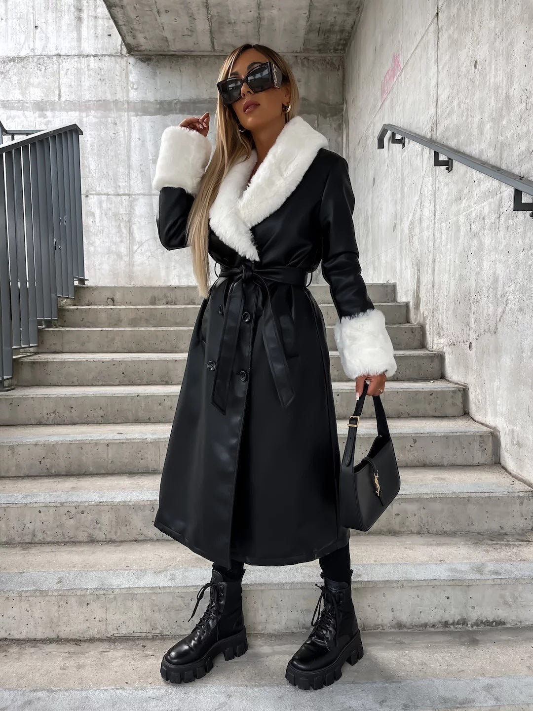 Loose Leather Coat