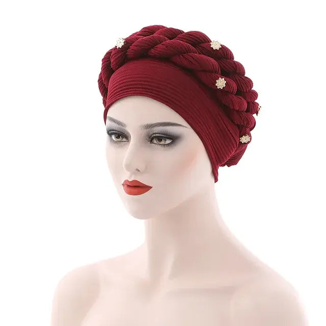 Double Braid Diamonds Turban