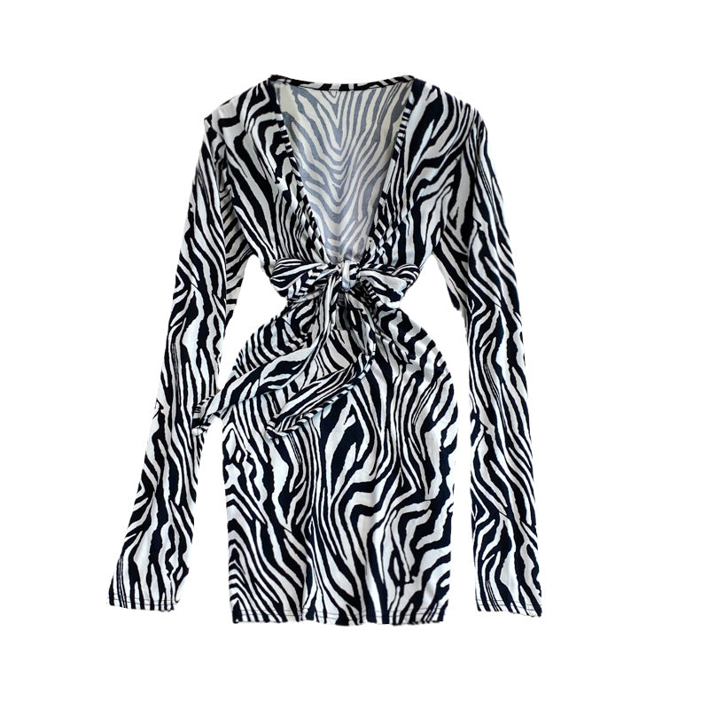 Zebra  Slim Fit Hip Dress