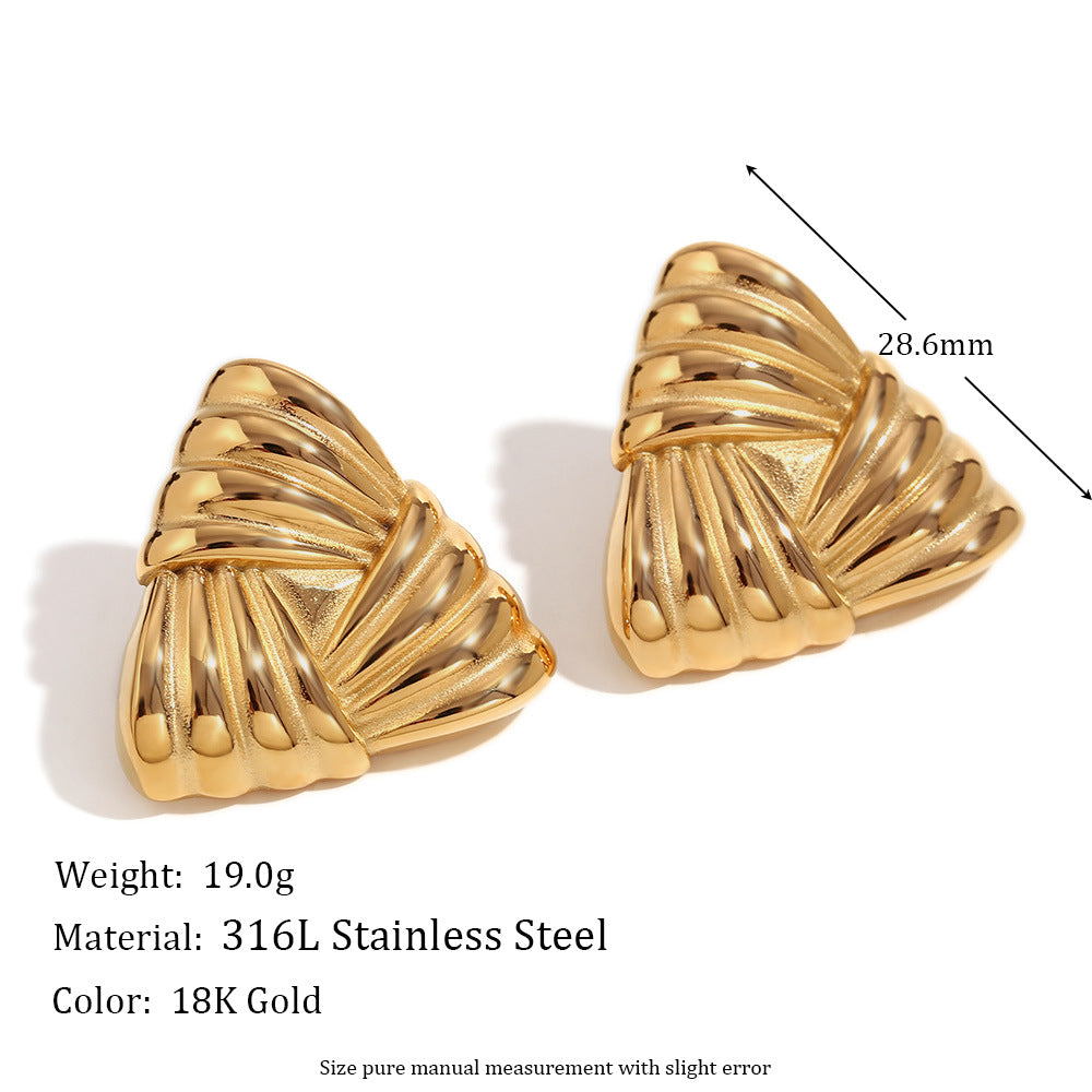 Retro Earrings Triangular