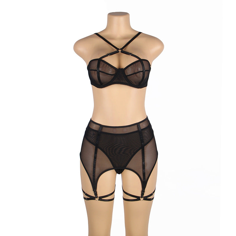 Women's Plus Size Mesh See-through