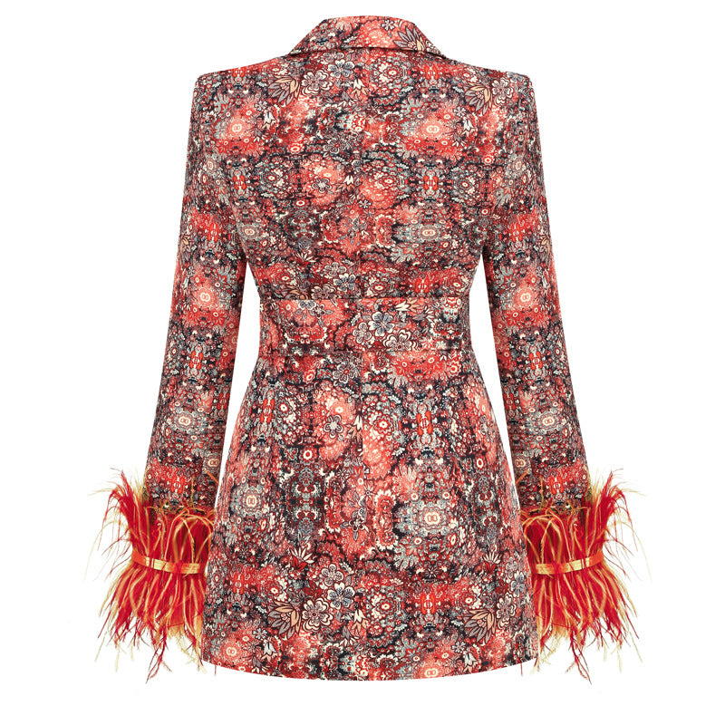 Robe Veste Floral Cuff