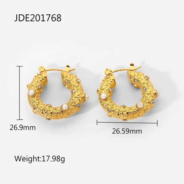 Gold Plated Hoop Earrings