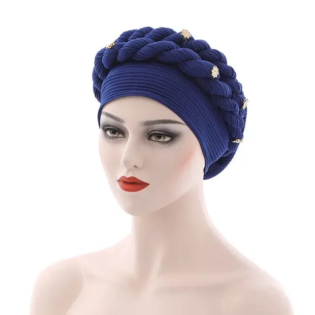 Double Braid Diamonds Turban