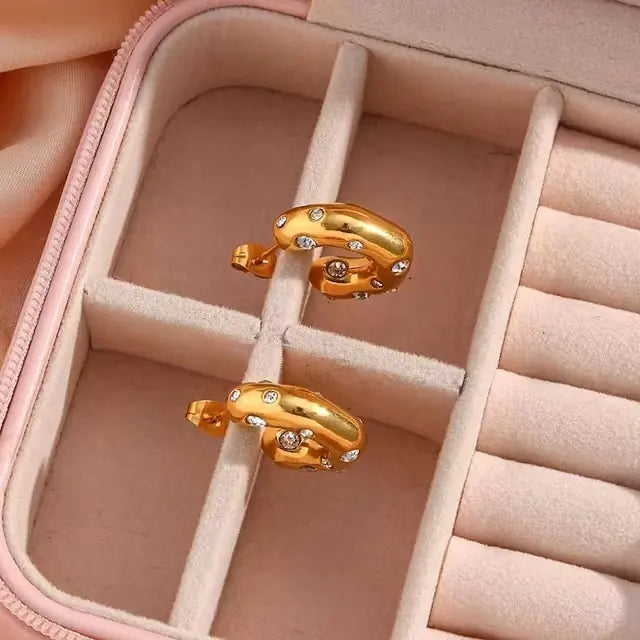 Gold Plated Hoop Earrings