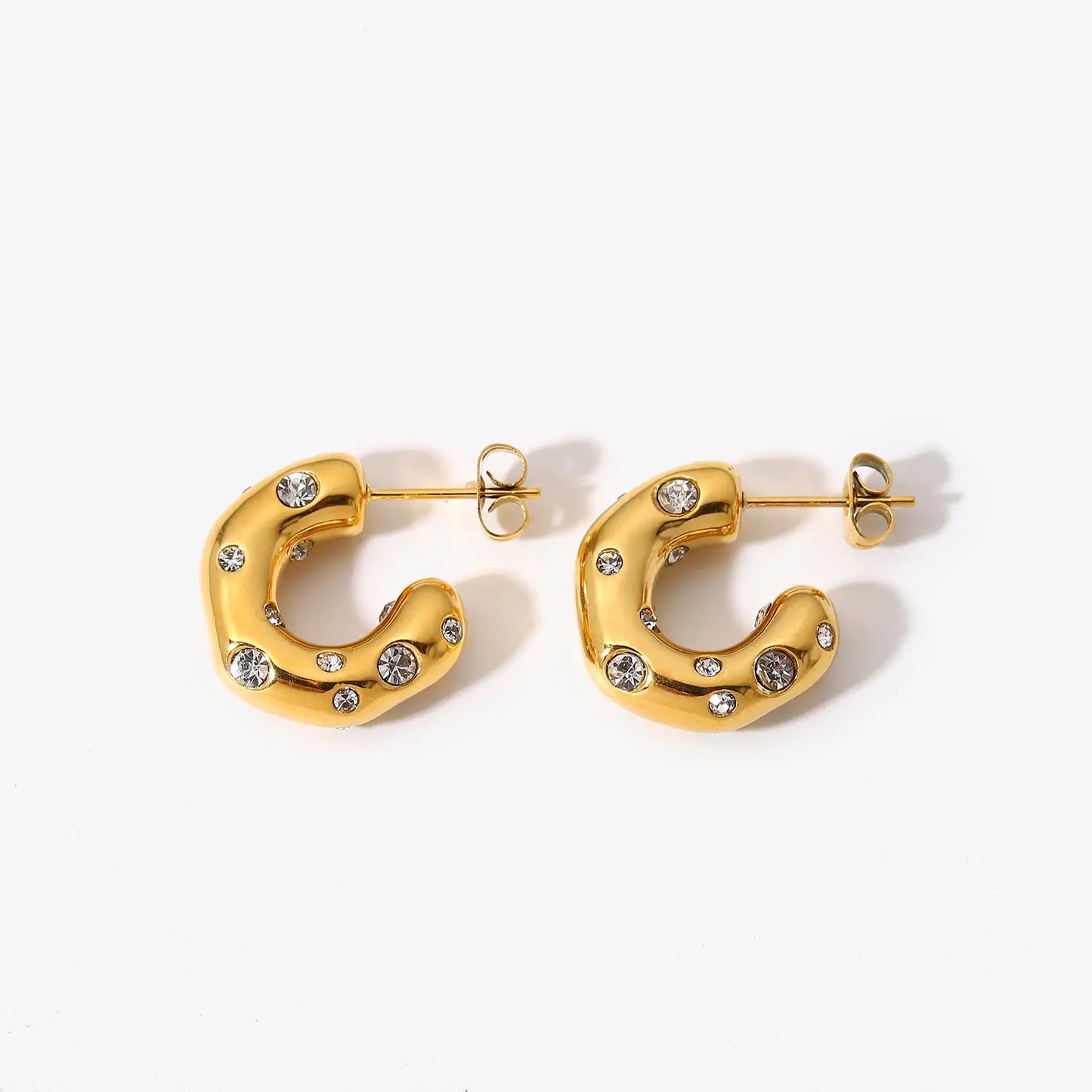 Gold Plated Hoop Earrings