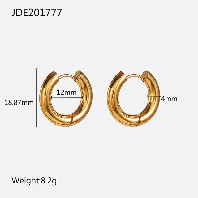 Gold Plated Hoop Earrings