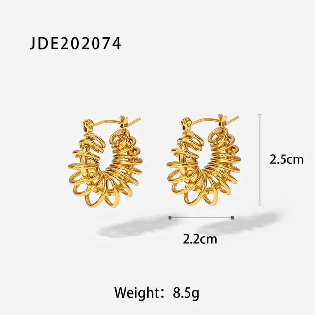 Gold Plated Hoop Earrings