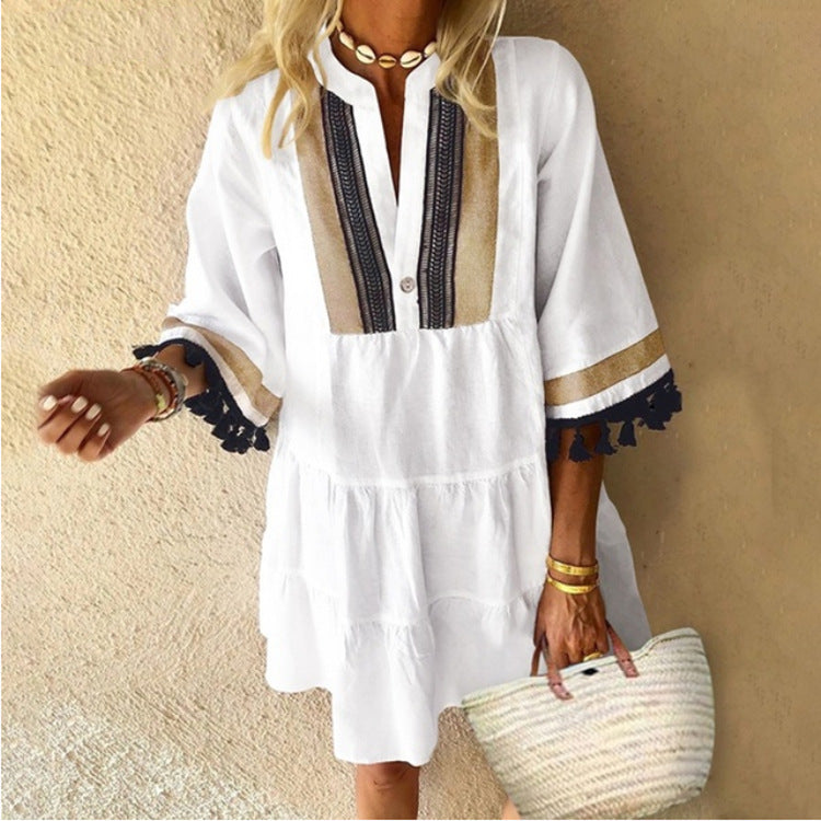 Robe Franges Rétro