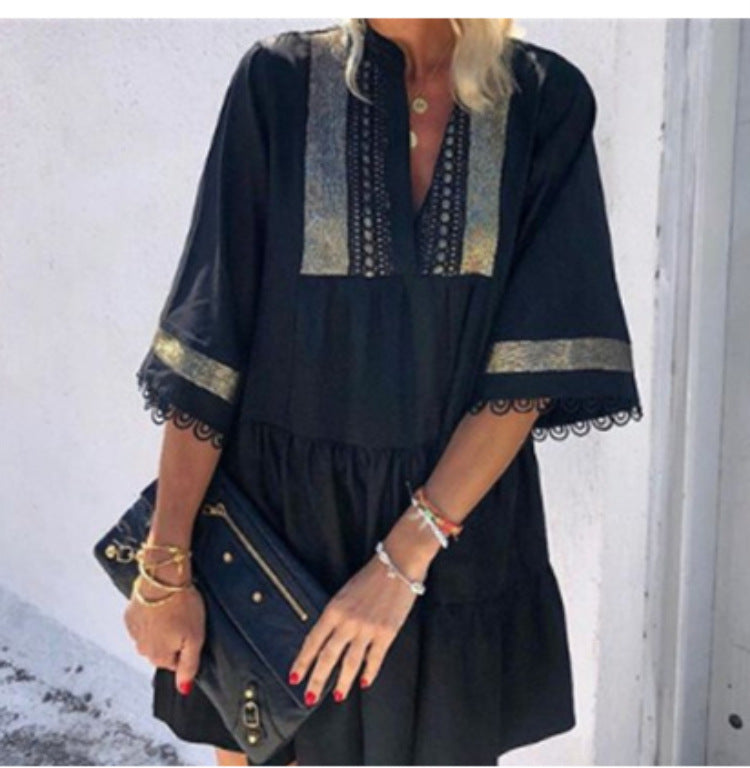 Robe Franges Rétro