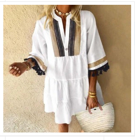 Robe Franges Rétro