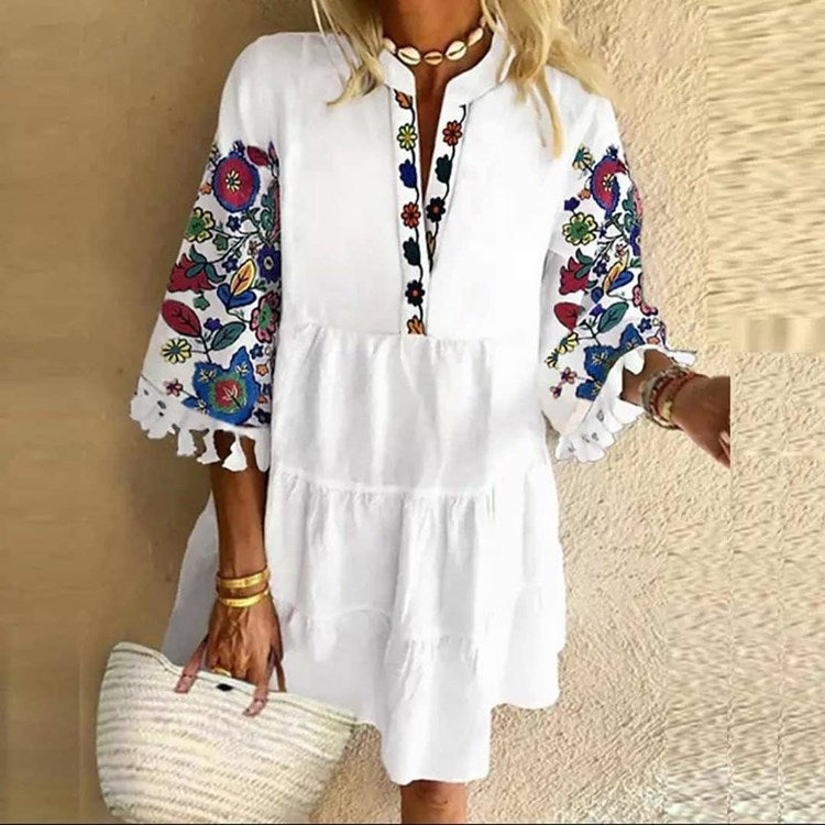 Robe Franges Rétro