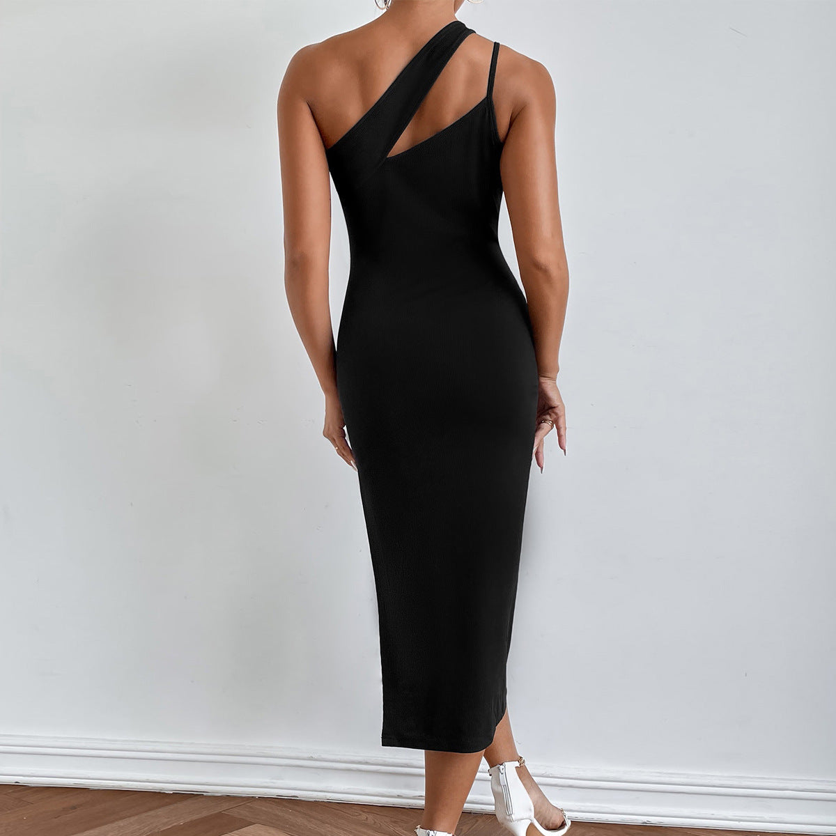 Shoulder Slit Dress